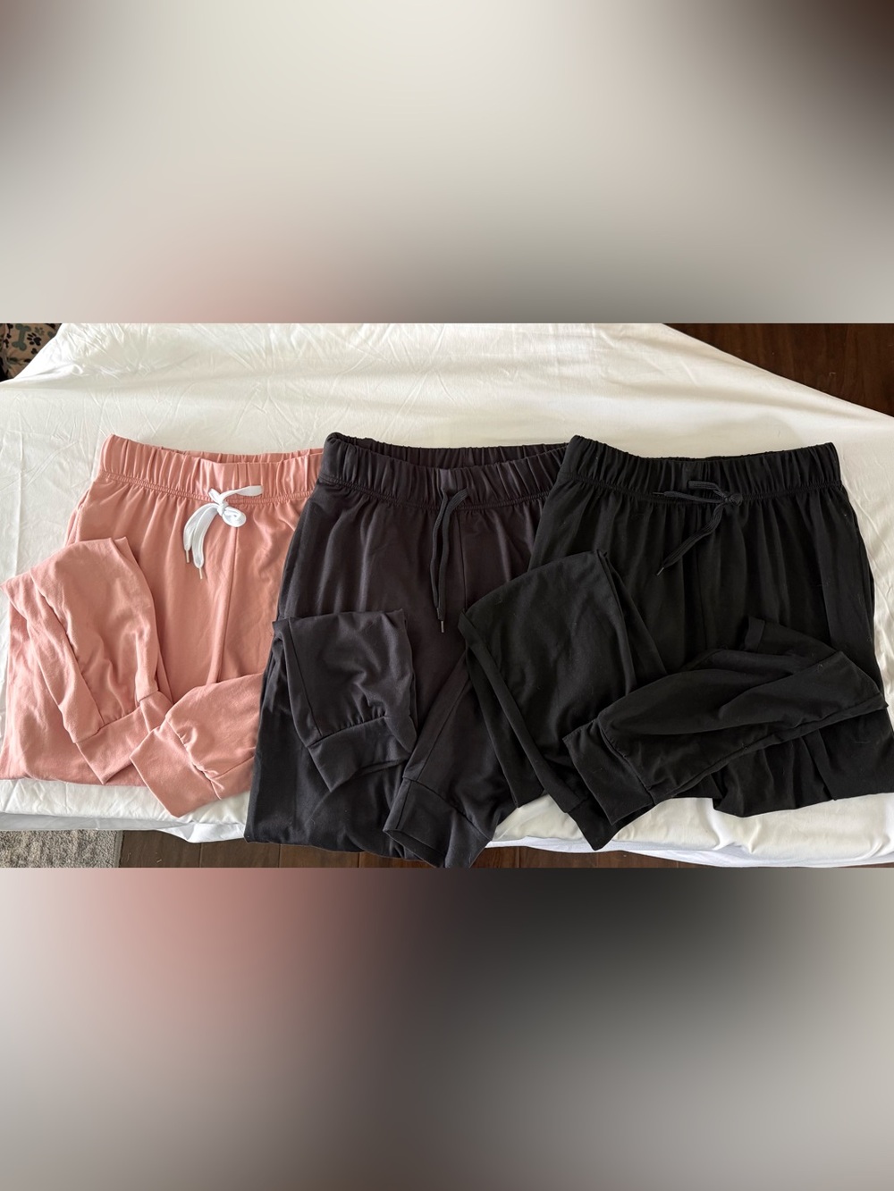 Cozy Lounge Pants Trio - Pink, Charcoal and Black